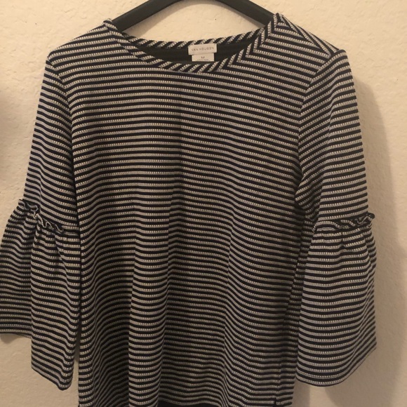 Full sleeve stripped top with frilled sleeves - Picture 2 of 2